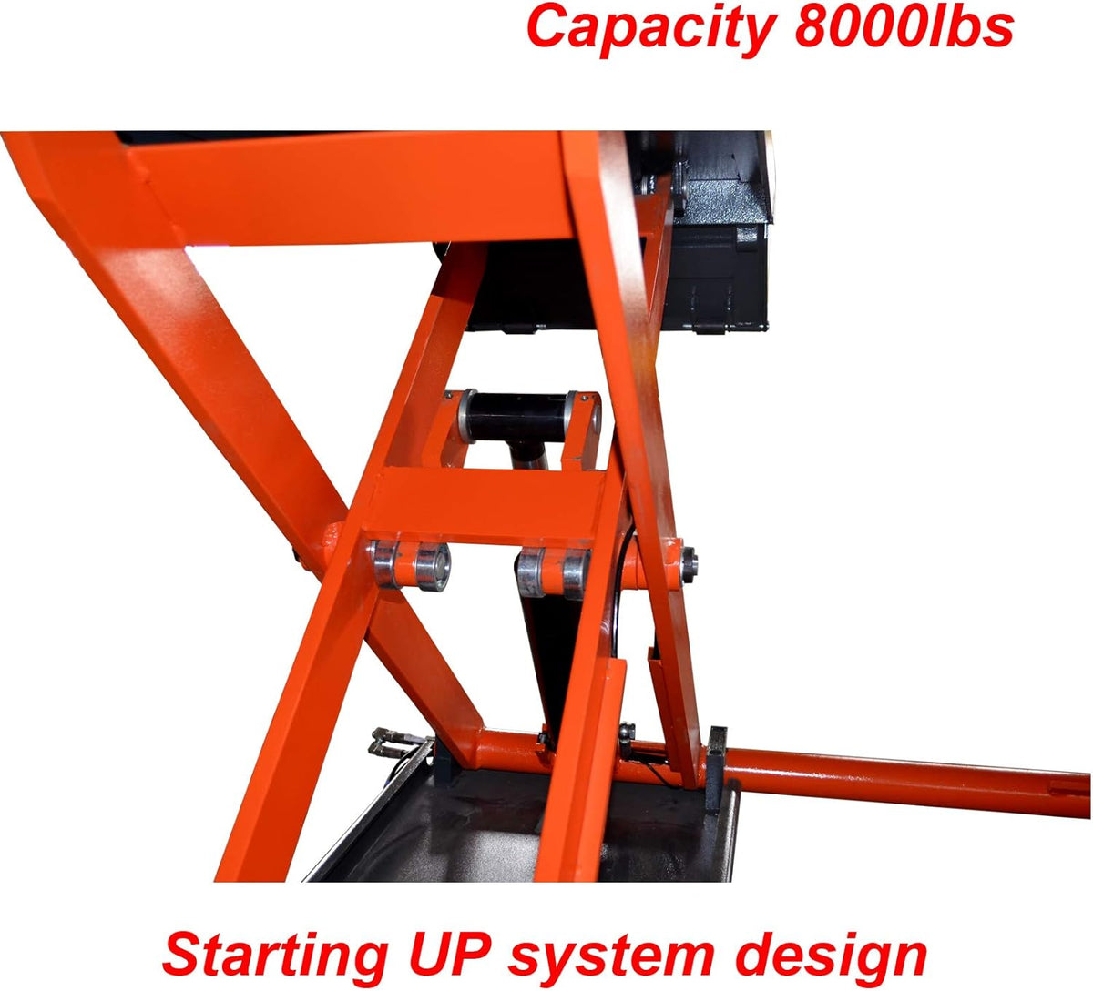 Mid Rise Scissor Lift 8000lbs Pneumatic Release Auto Lift 220V L4680