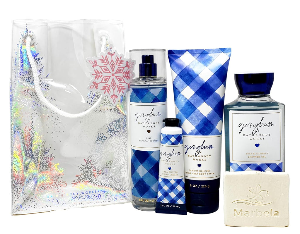 Gift Bag Set with Fine Fragrance Mist, Body Cream, Shower Gel and Hand Cream D2198