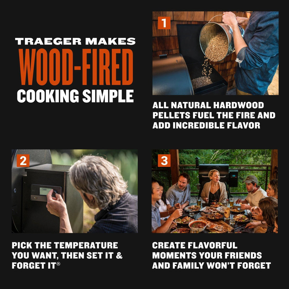Black Wood Pellet Grill and Smoker S150988