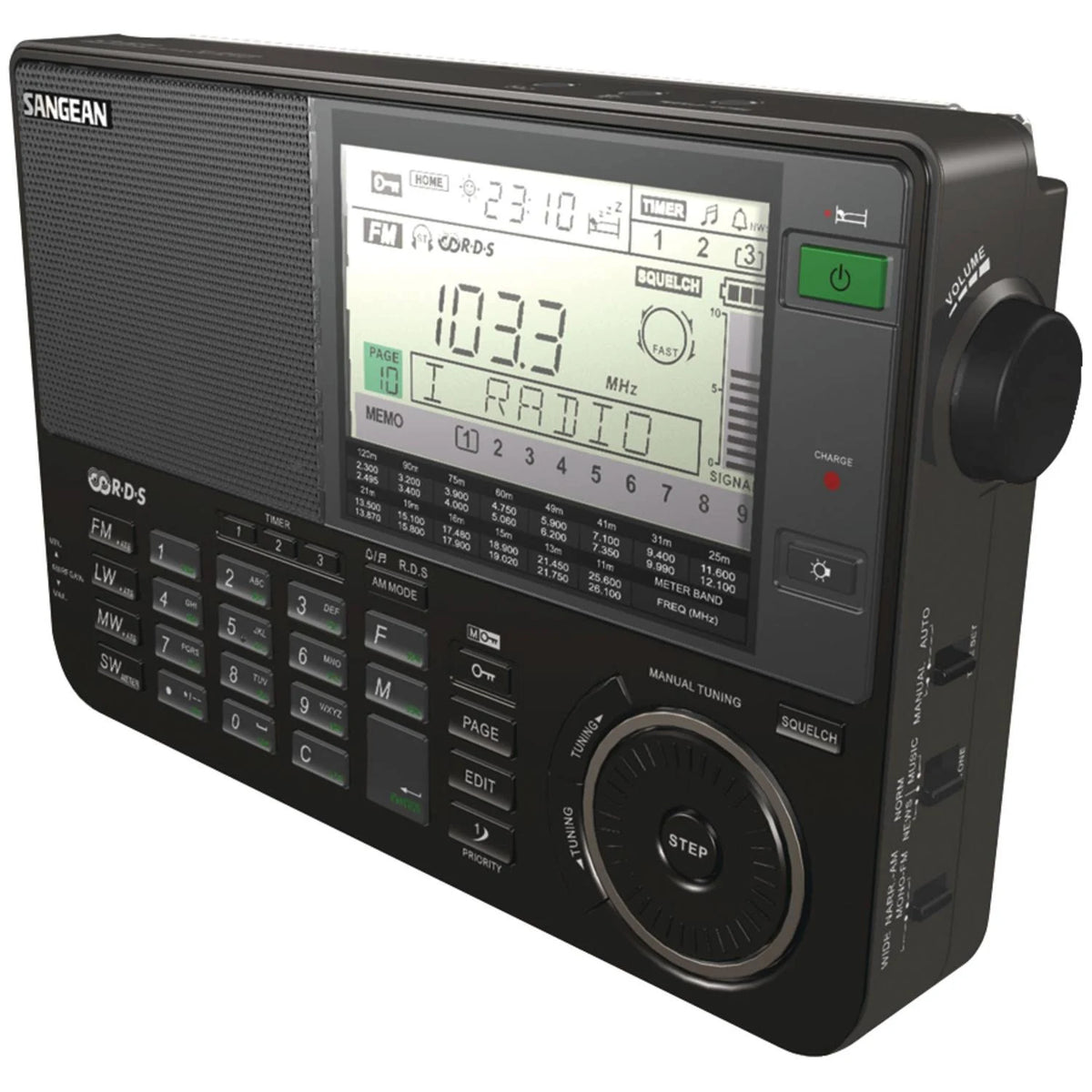 Black Portable Radio with Antenna N427