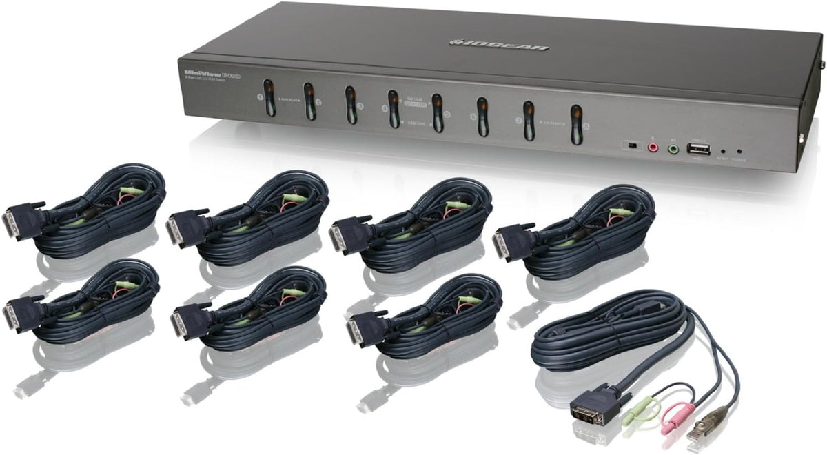 8-Port Rackmount DVI VGA KVMP Switch M675104