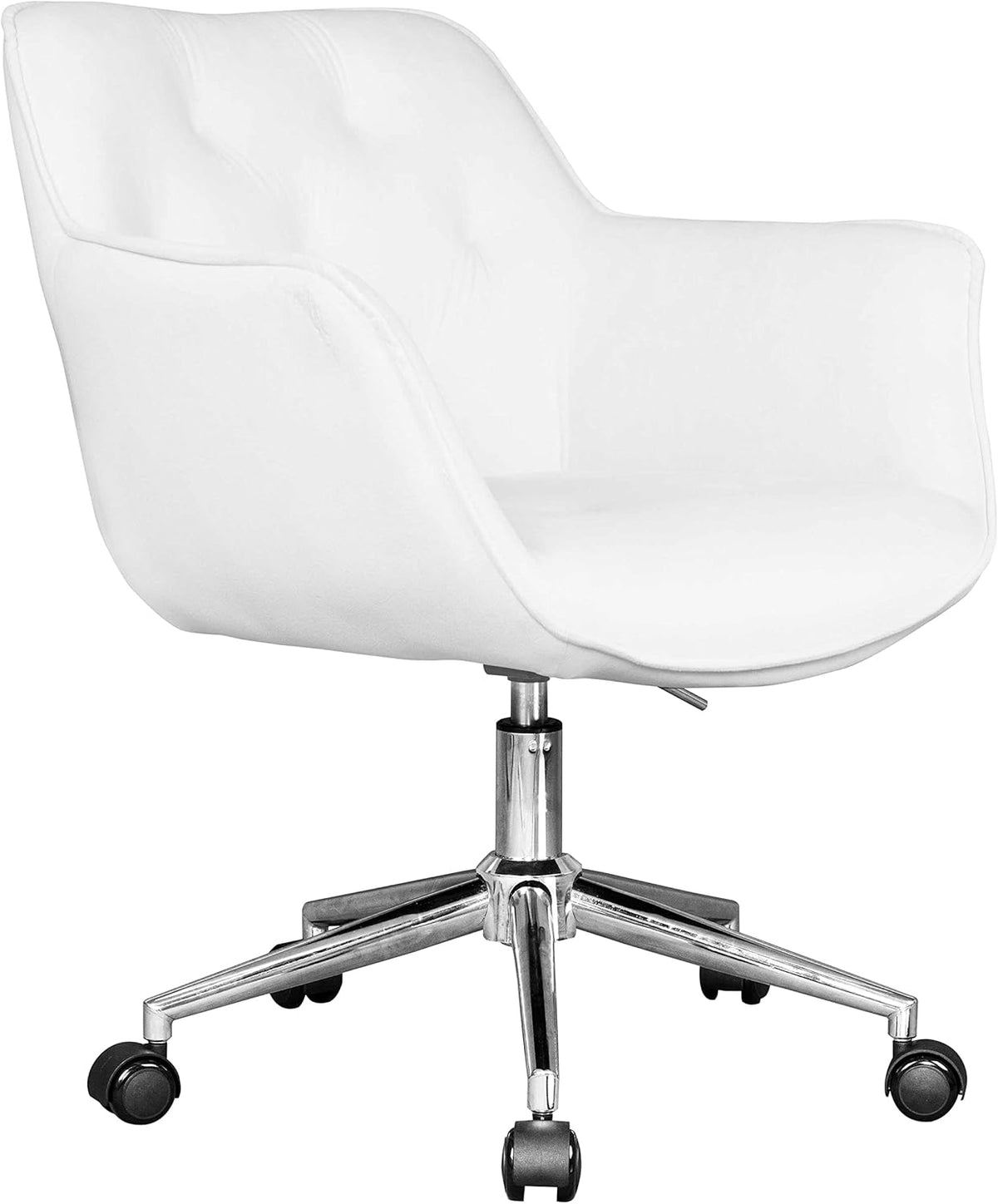 Green Velvet Task Chair with Metal Base F6383