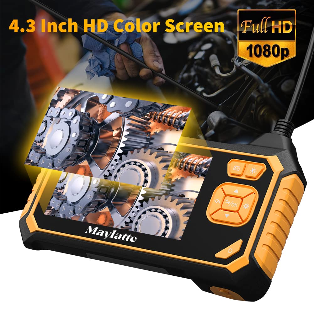 4.3 Inch 1080P HD IP67 Waterproof Inspection Camera with 8 LED Lights and 32GB Card I753538