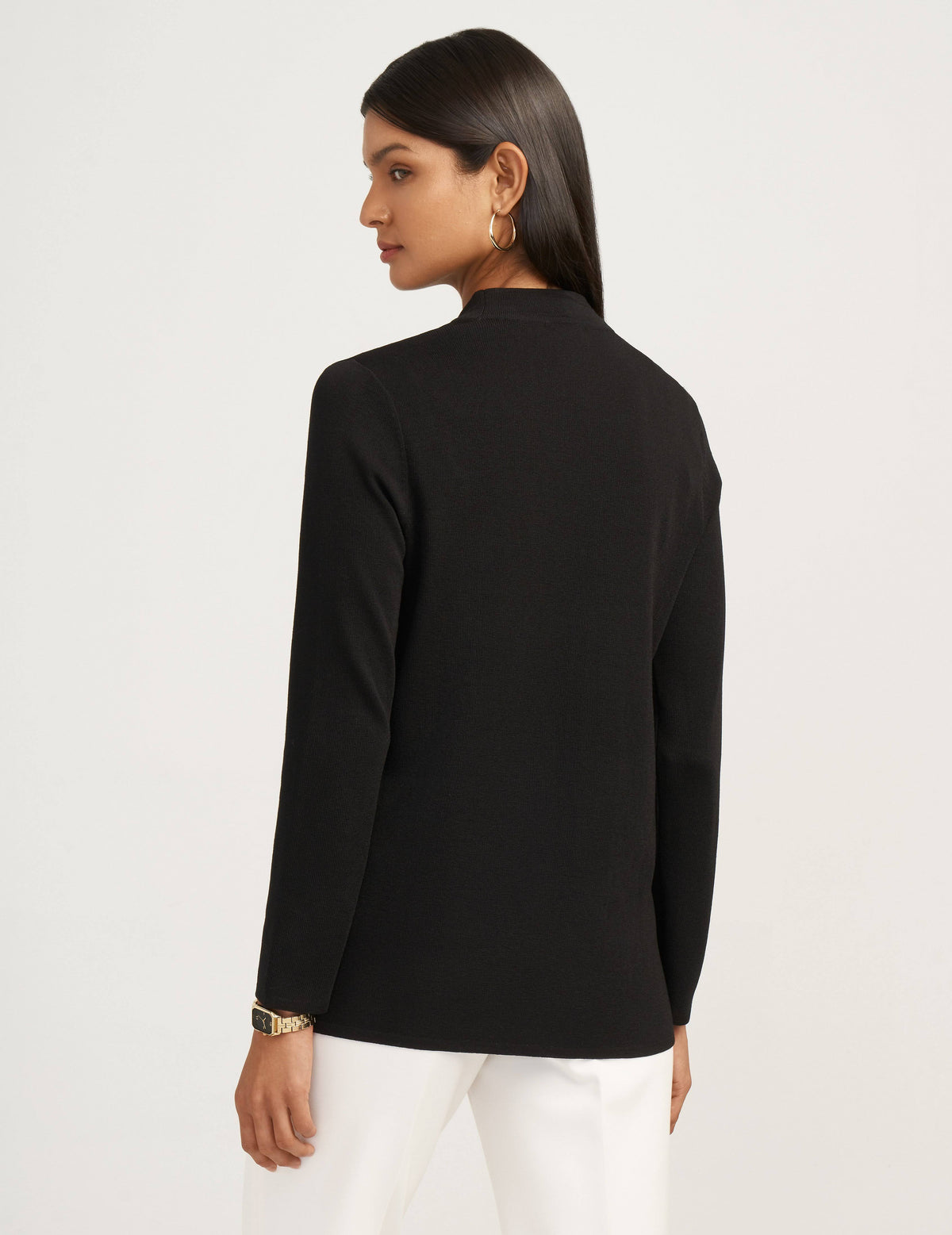 Black Open Front Cardigan S656697