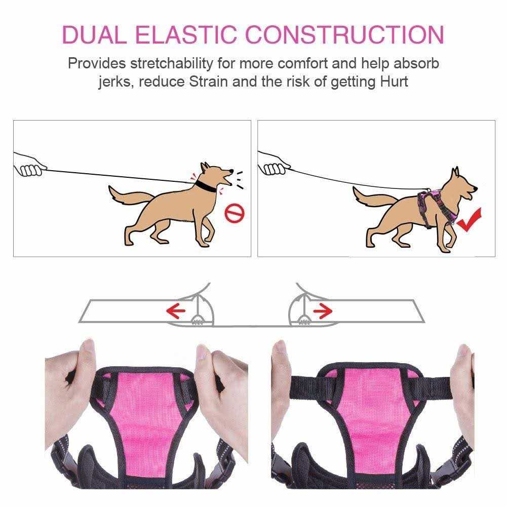 No Pull Reflective Dog Harness H221