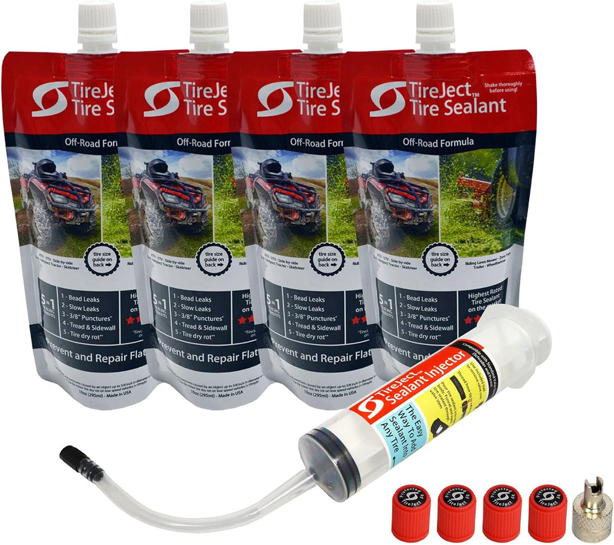 5-in-1 Off-Road Tire Sealant Kit (40oz) Pack of 2 J403025