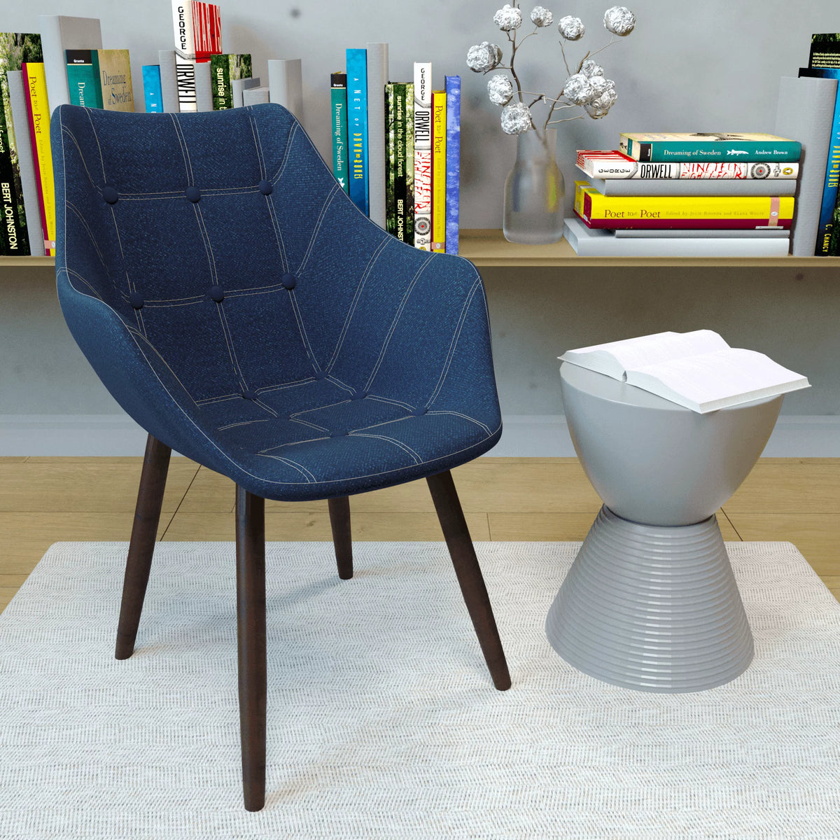 Blue Lounge Chair S2431