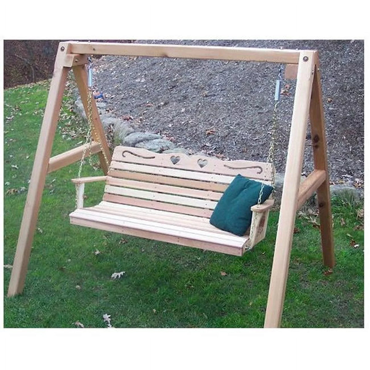 Cedar Porch Swing with Stand 6 ft. N62439
