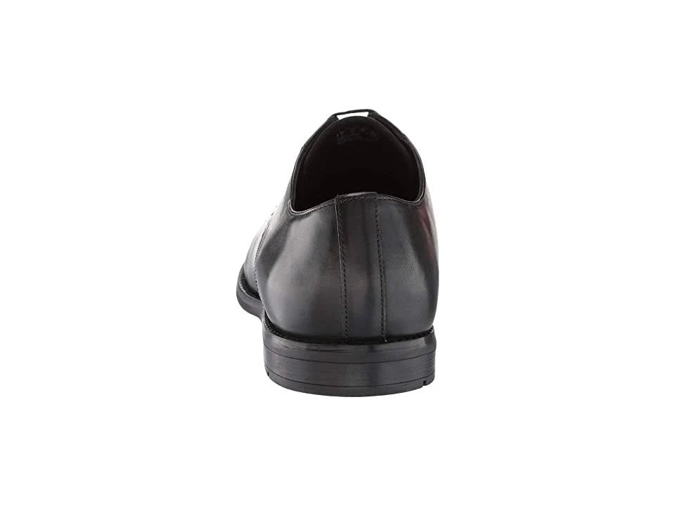 Black Leather Men's Shoes D7494