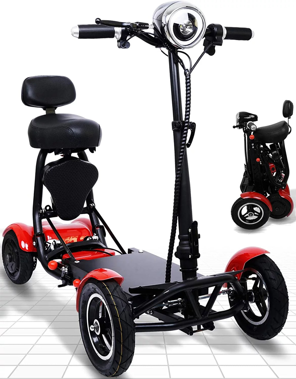 Foldable Lightweight Battery Power Four-Wheel Mobility Scooter E4684