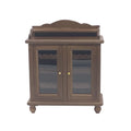 Mini Wooden Wine Cabinet Model (Walnut Color) S642043