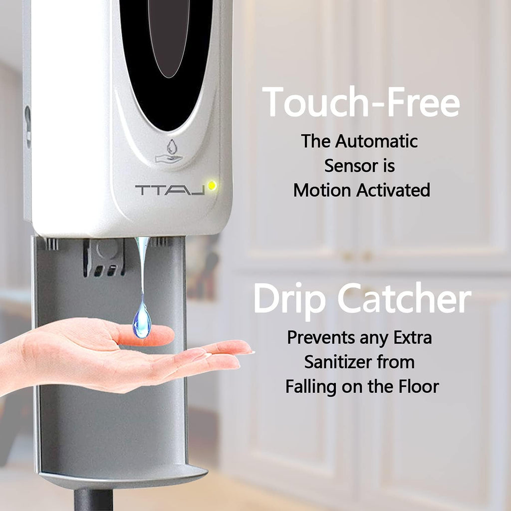 Touchless Hand Sanitizer Dispenser with Stand and 3 Nozzles U45736