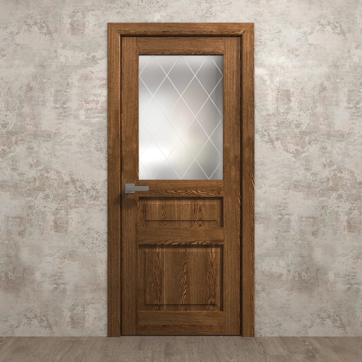 Cognac Oak Solid French Door 18 x 80 inches E82620