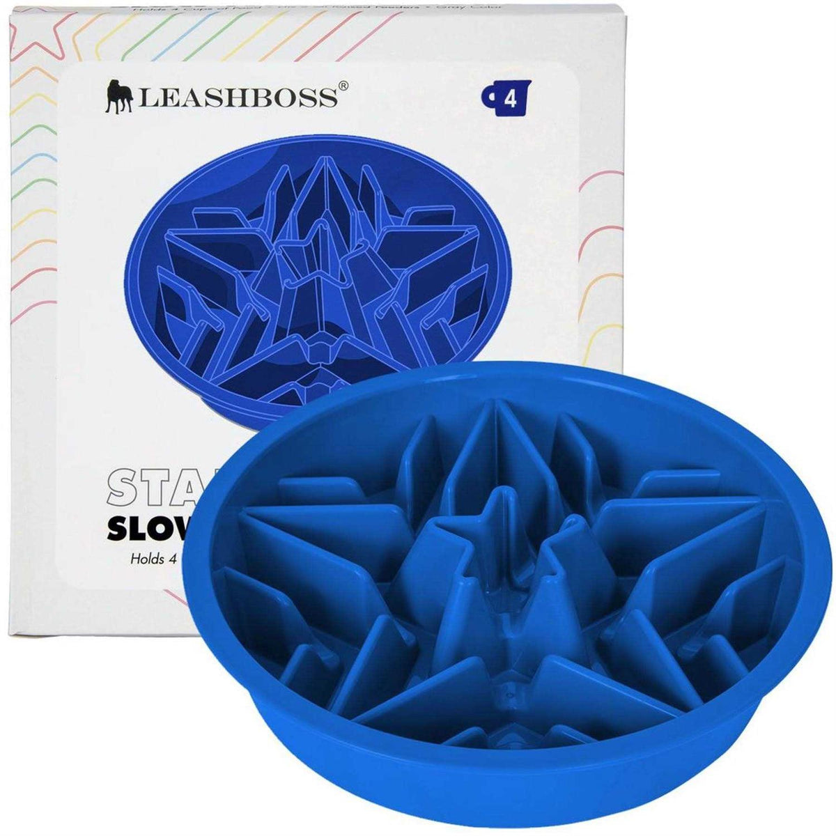 Slow Feeder Dog Bowl with Feeder Holes Q848