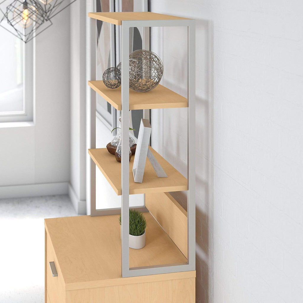 Natural Maple Bookcase Hutch B667875