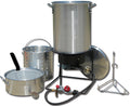 Portable Propane Outdoor Deep Frying Package with 2 Aluminum Pots M99666