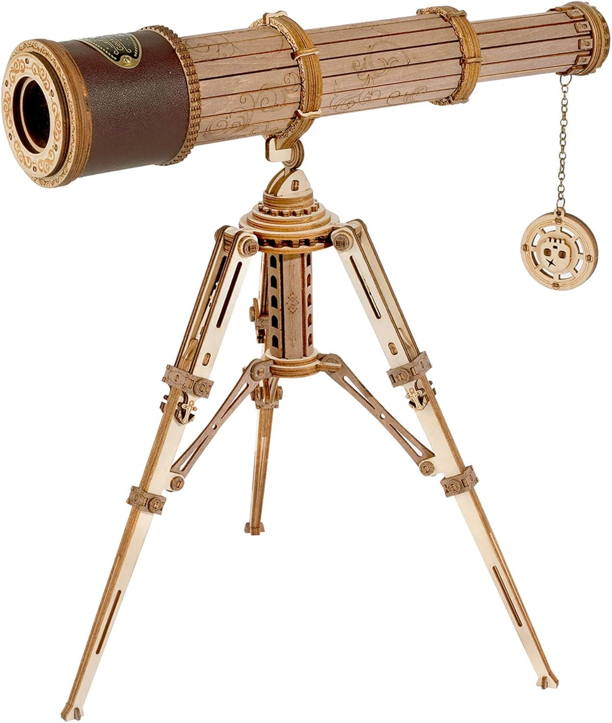 3D Wooden Telescope Building Model Kit with Tripod U9533