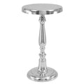 Silver Round Accent Table T2097