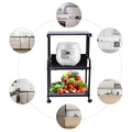 3 Tier Printer Stand Rolling Cart Storage Shelf with Wheel C97892