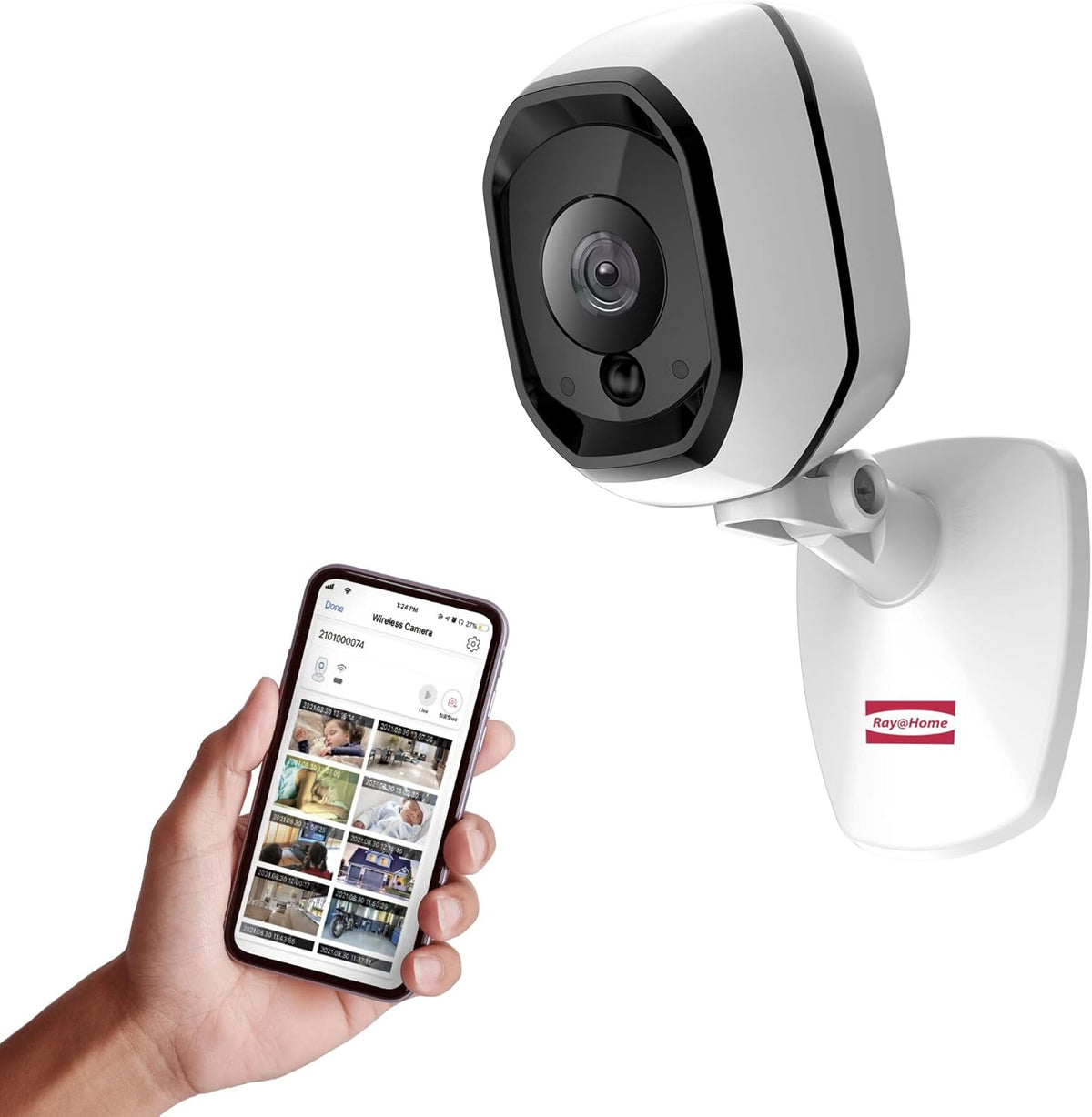 Wireless Night Vision Camera, IP56 120° View, 1080p, 1 Battery Powered D24158