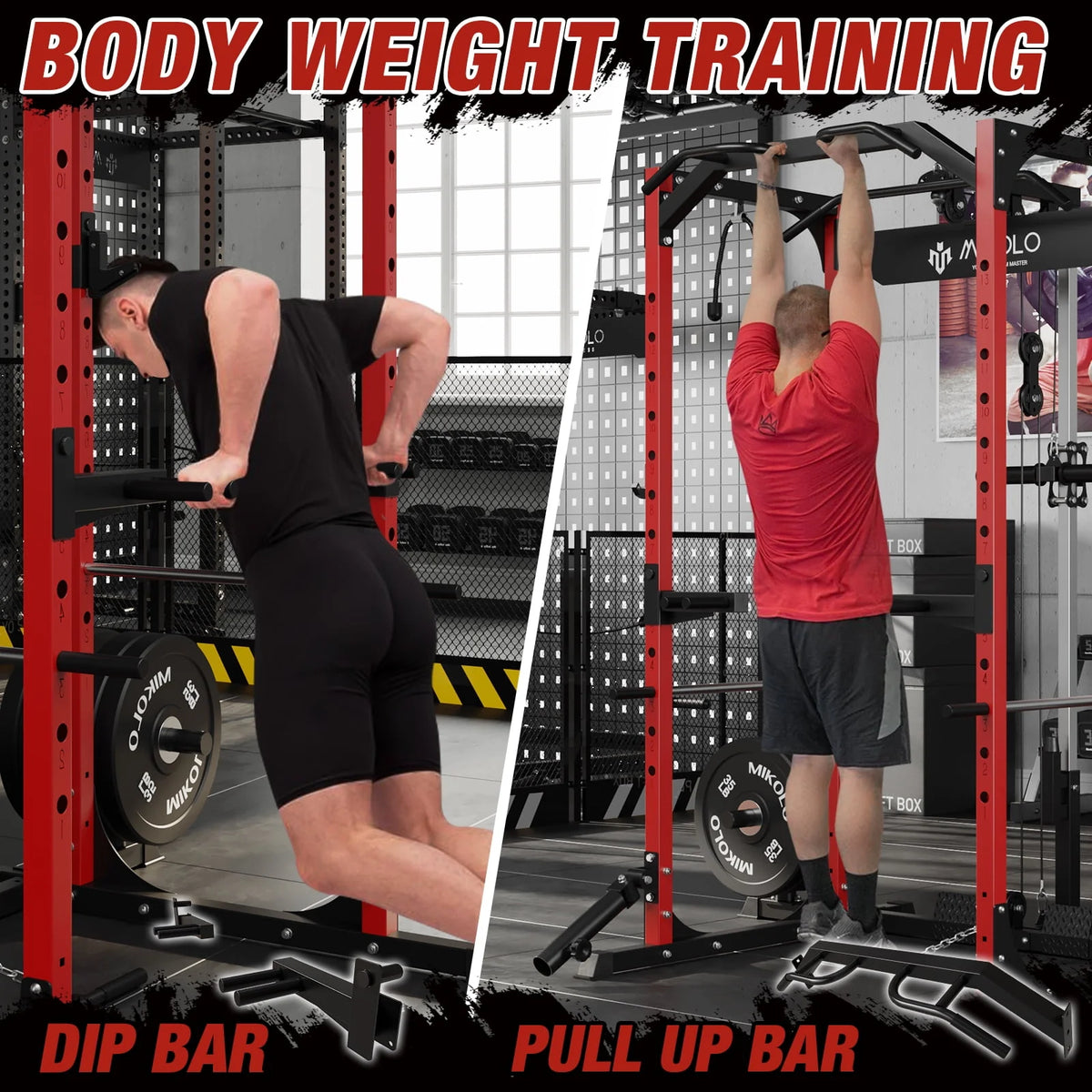 1200LBS Capacity Power Rack with LAT Pulldown System A4865