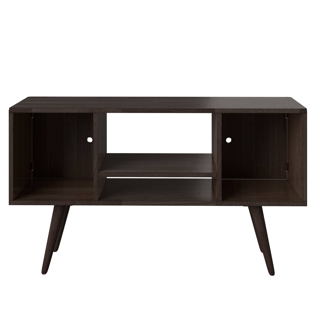 Brown Wood Entertainment Cabinet with Doors K28040
