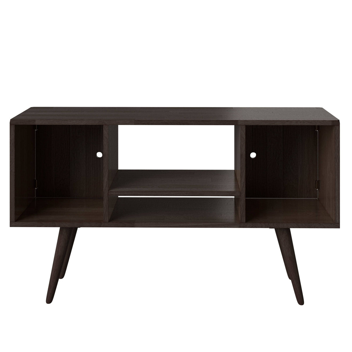 Brown Wood Entertainment Cabinet with Doors K28040