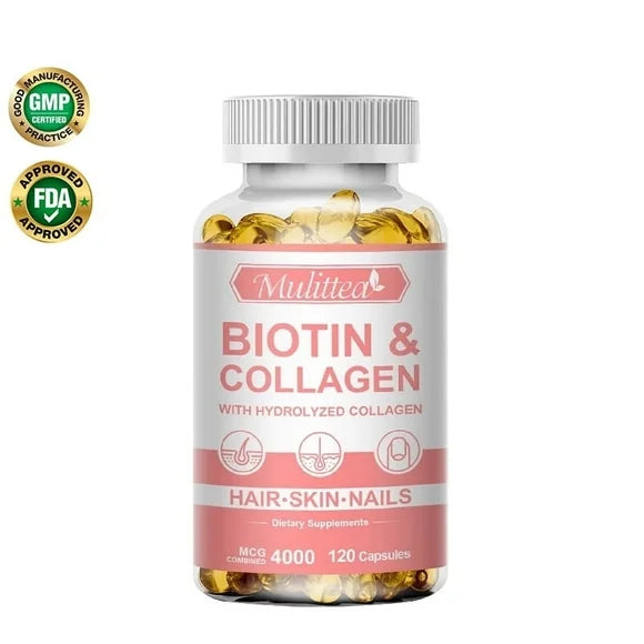 Biotin Collagen Capsule 4000MCG 120 Count T2211
