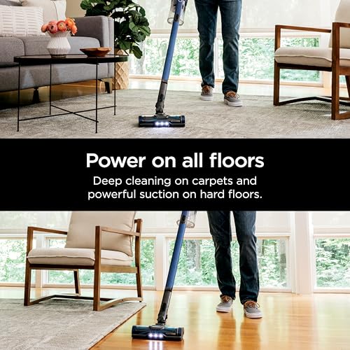Cordless Pet Vacuum Cleaner with LED Headlights, Removable Handheld, 40min Runtime, Grey G1027