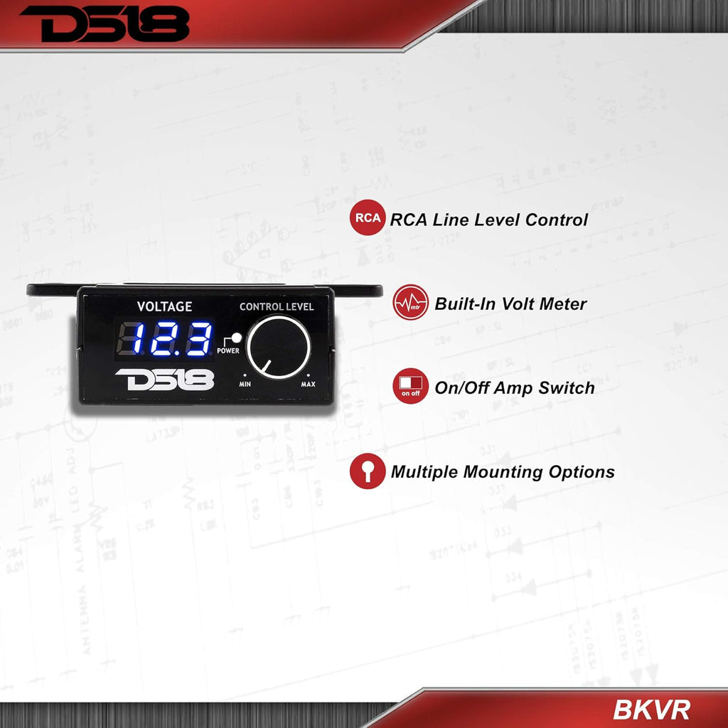 BKVR Remote Level Control with Built-in Volt Meter A485