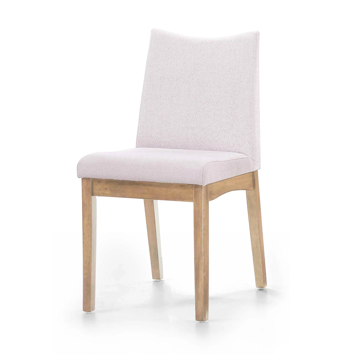 Set of 2 Light Beige Fabric Upholstered Dining Chairs A475919