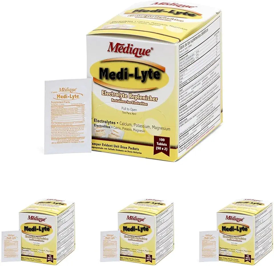 Electrolyte Tablets with Potassium Chloride 100 Tablets Pack of 4 H1764