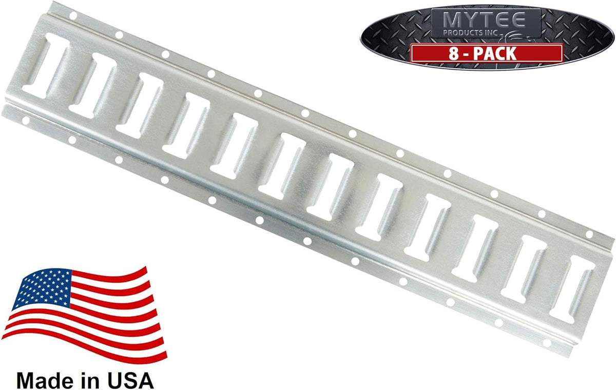 2 Pack 5' Horizontal E-Track Tie-Down Rail Hot-Dipped Galvanized Steel M197