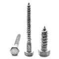 Hex Lag Screw Low Carbon Steel Hot Dip Galvanized Pk 25 F8809