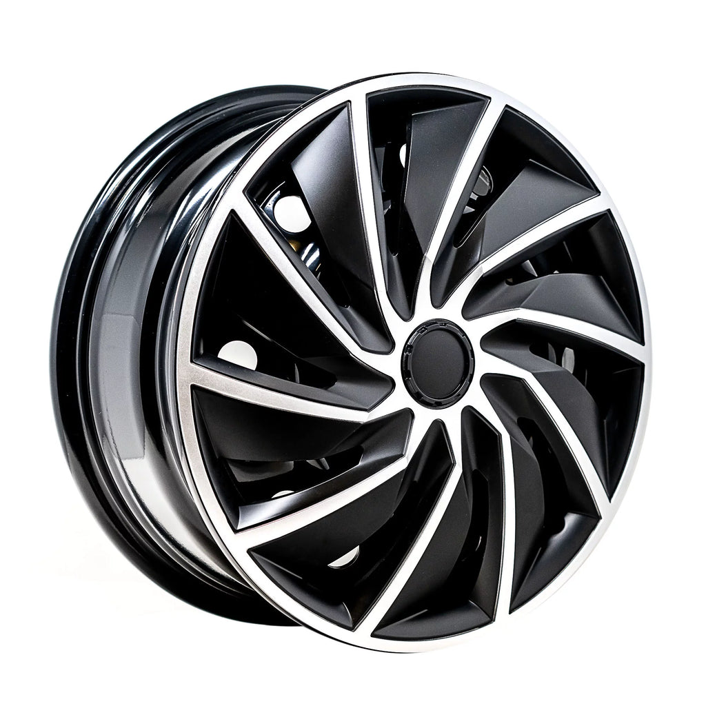 16" Silver & Black Wheel Covers, Set of 4 R5485