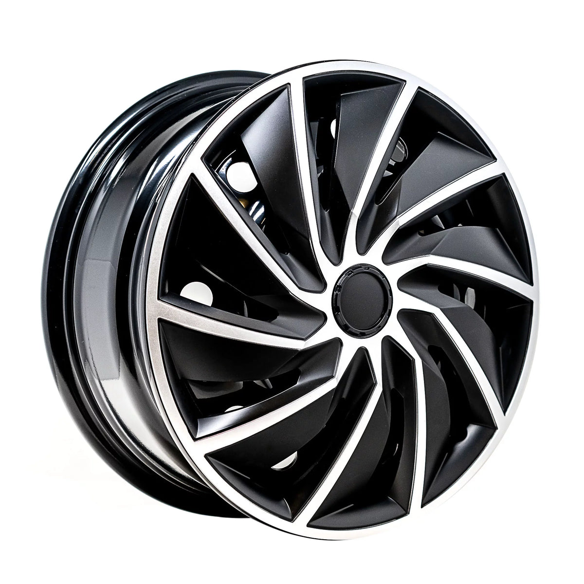 16" Silver & Black Wheel Covers, Set of 4 R5485