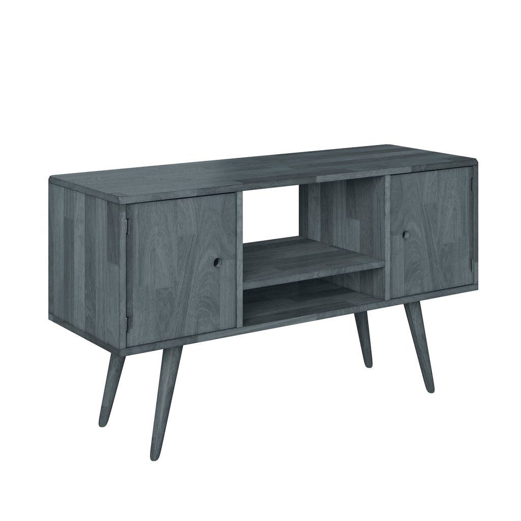 Brown Wood Entertainment Cabinet with Doors K28040