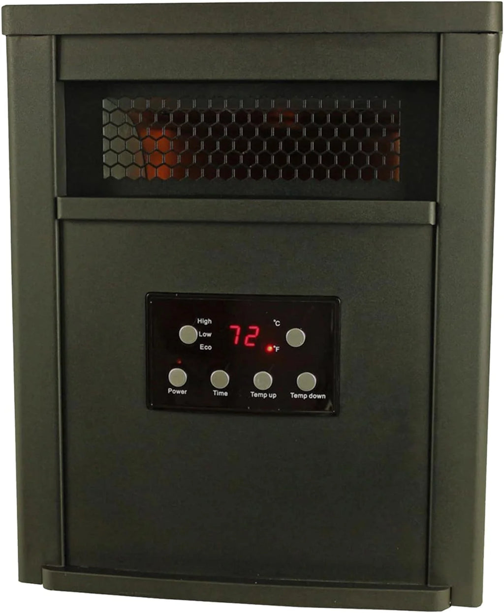 1500W Portable Electric Infrared Quartz Space Heater with Remote Control Black 2 Pack K4588