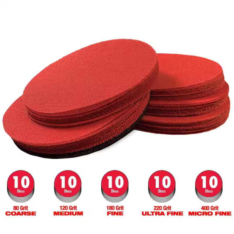 5 in. SandNet Coated Assorted Disc 50-Pack N471