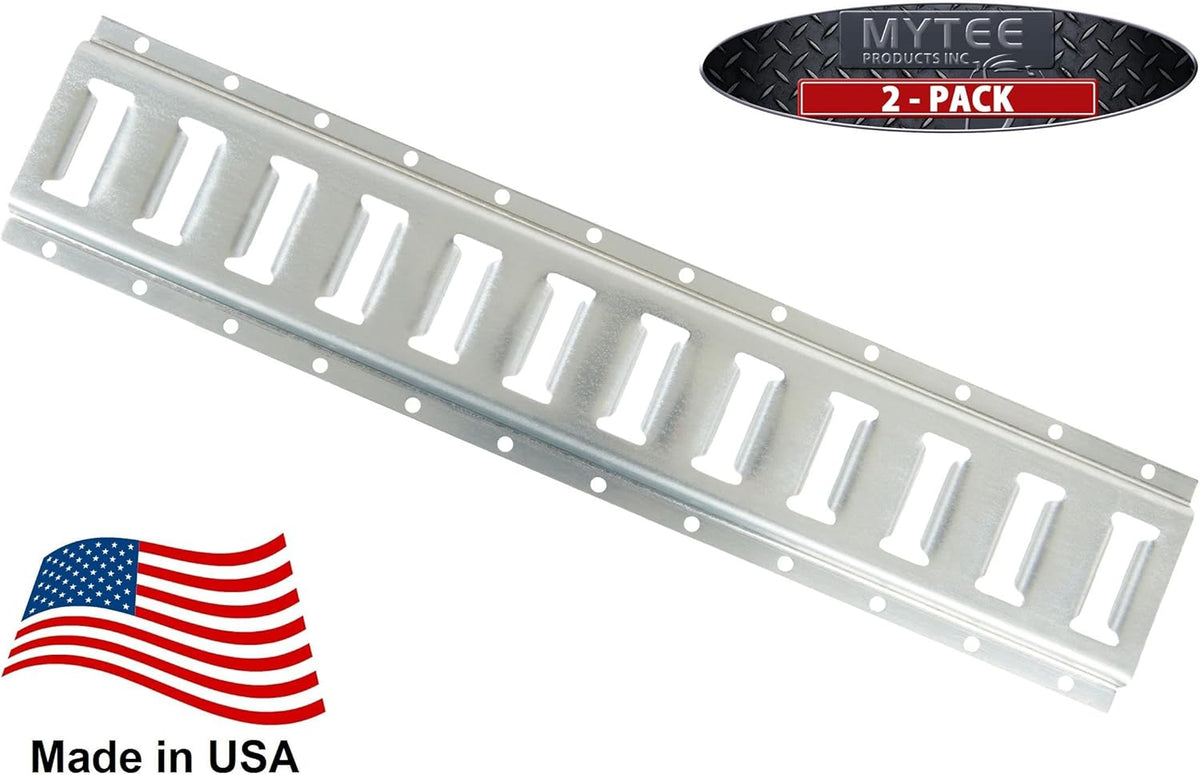 2 Pack 5' Horizontal E-Track Tie-Down Rail Hot-Dipped Galvanized Steel M197