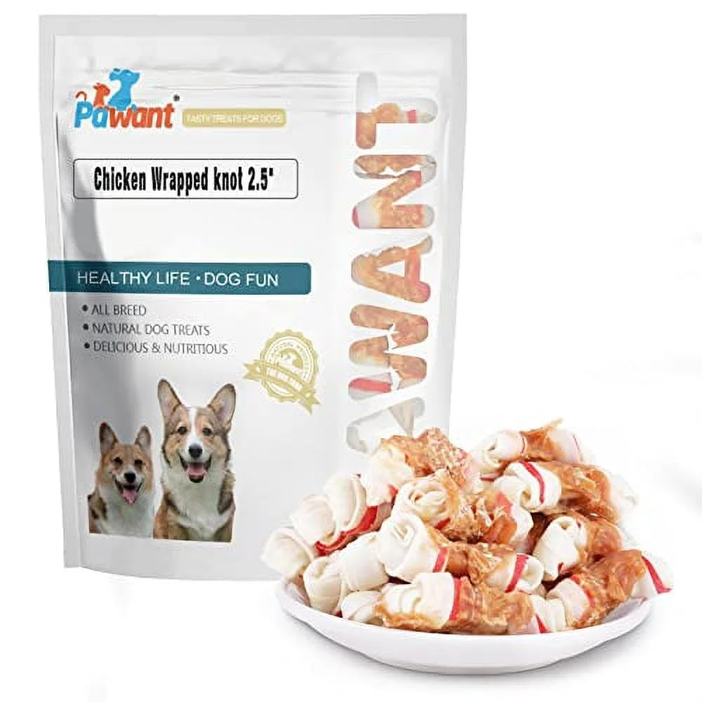 Chicken Wrapped Bone Dog Treats 2.5" 1lb W67302