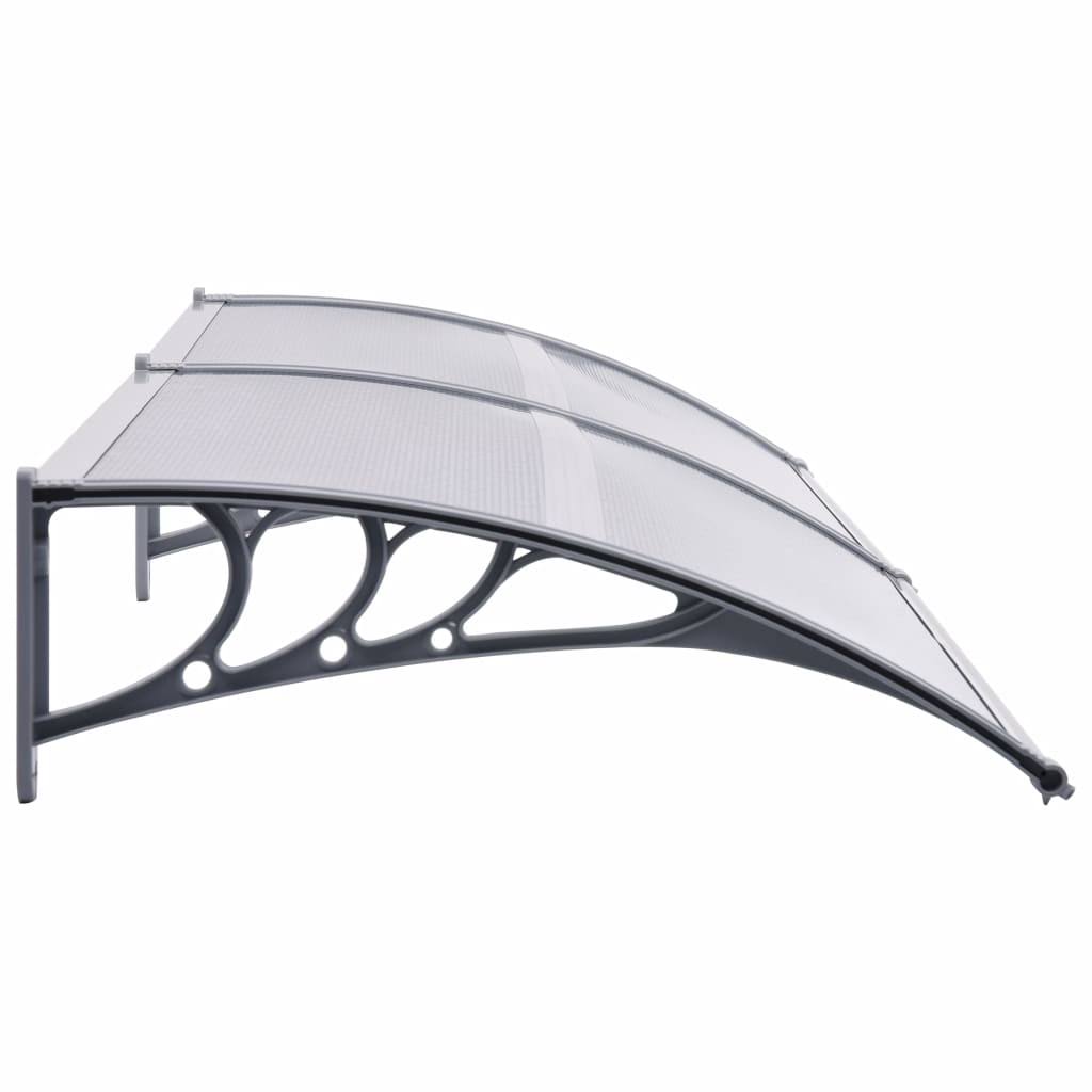 Gray Transparent Door Canopy U4031
