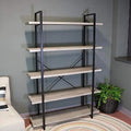 5-Tier Industrial Style Bookshelf with Open Shelves M90332