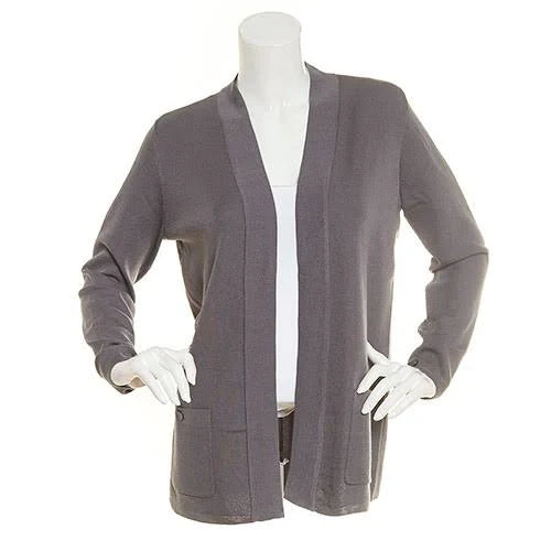 Black Open Front Cardigan S656697