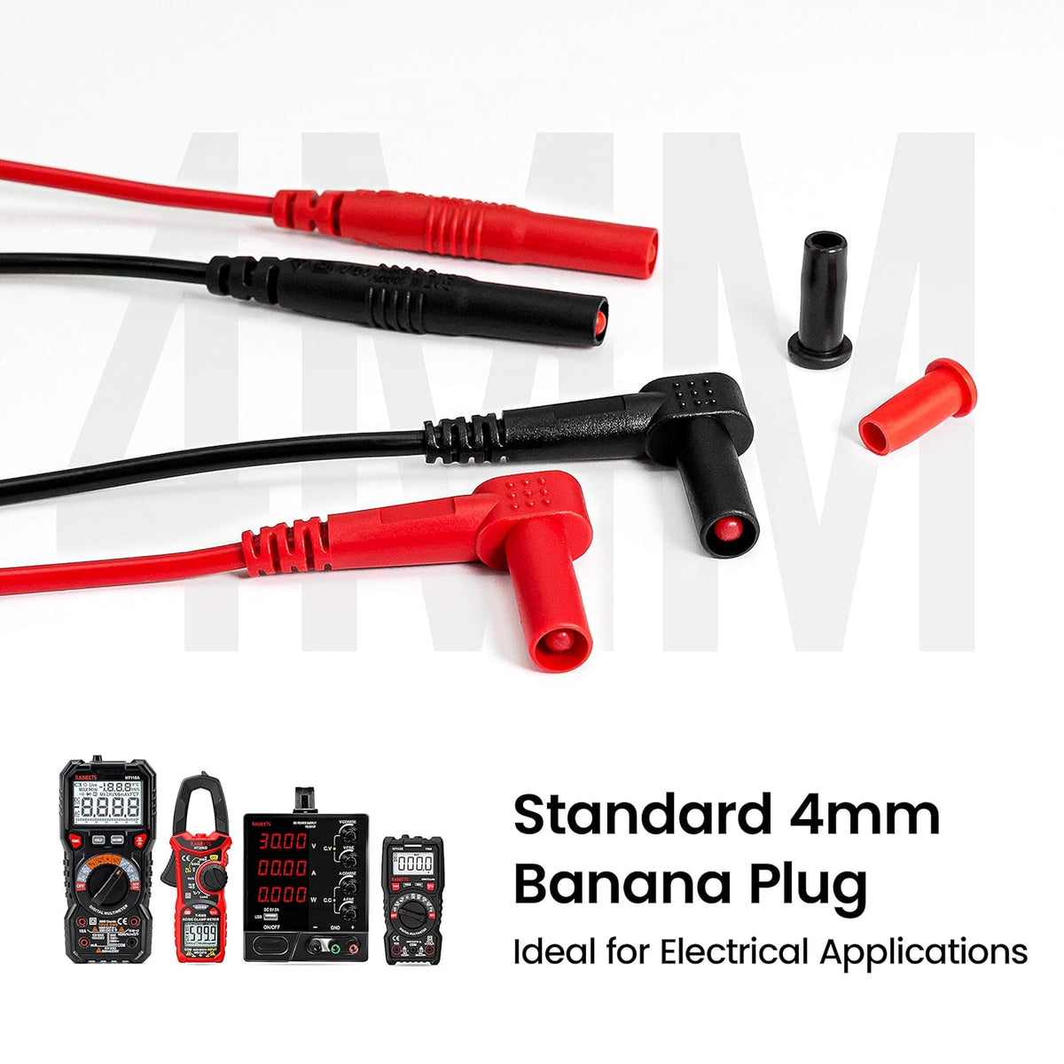 23PCS Multimeter Test Leads Kit with Replaceable Precision Probes, Alligator Clips, Test Hook, Flexible Wires G73918