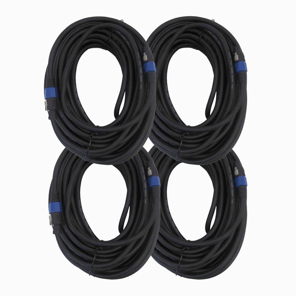 100' Speakon Speaker Cable 4 Conductor Black X6176