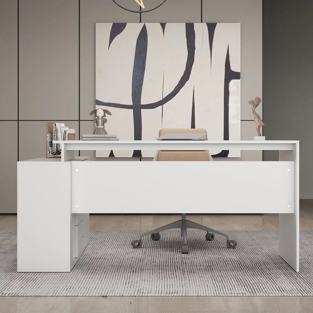Home Office Computer Desk Corner Desk 55-inch Writing Table N94536