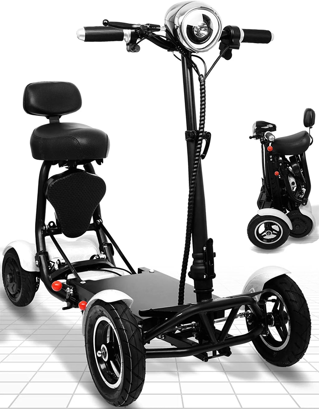 Foldable Lightweight Battery Power Four-Wheel Mobility Scooter E4684