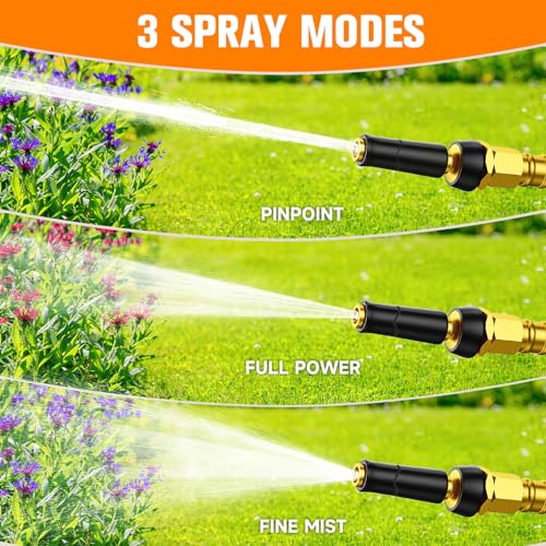 100 FT Stainless Steel Expandable Garden Hose D2470