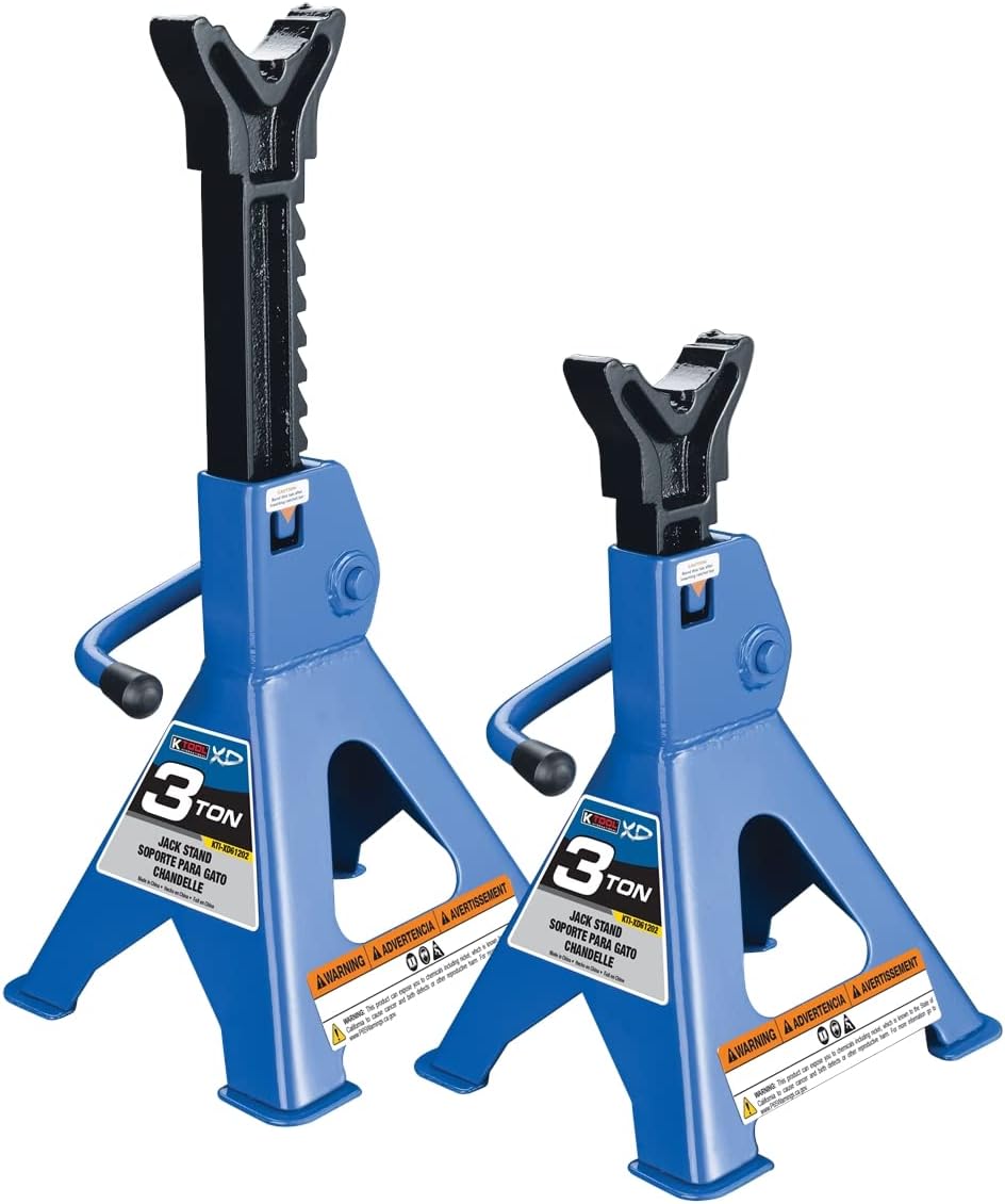 3 Ton Jack Stands Pair, Height Ranges 11 2/5" to 16 7/10", Pack of 2 Z900